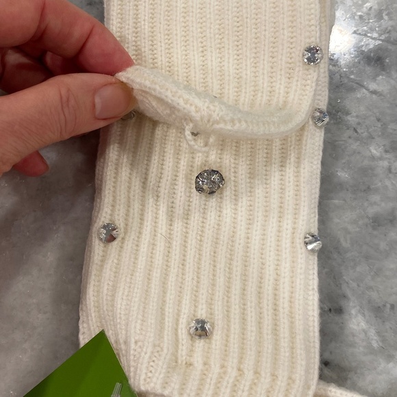🔥HOST PICK🔥 NWT Kate Spade Pop Top Embellished Mittens Gloves - Picture 3 of 5